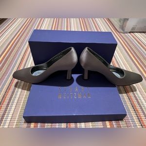 Stuart Weitzman Silk Silver Pump